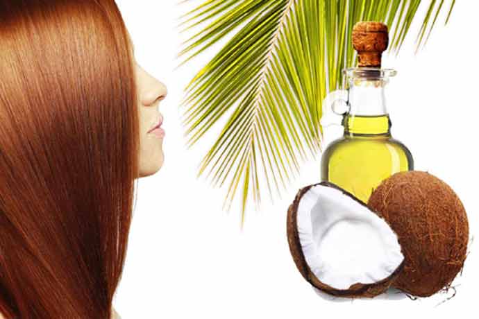 coconut oil for bleached hair before over after