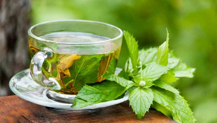 Peppermint tea for bloating and gas