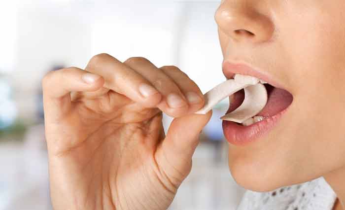 Chewing Gum causes bloating gas
